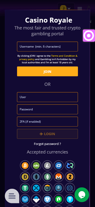 Casino Royale Mobile screenshot